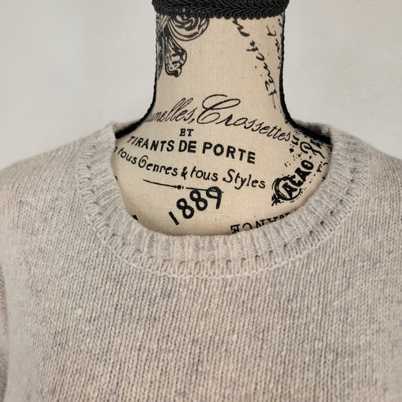 Adam Lippes Sweater Sz M Merino Wool Cashmere High Low Oversized - Picture 2 of 8